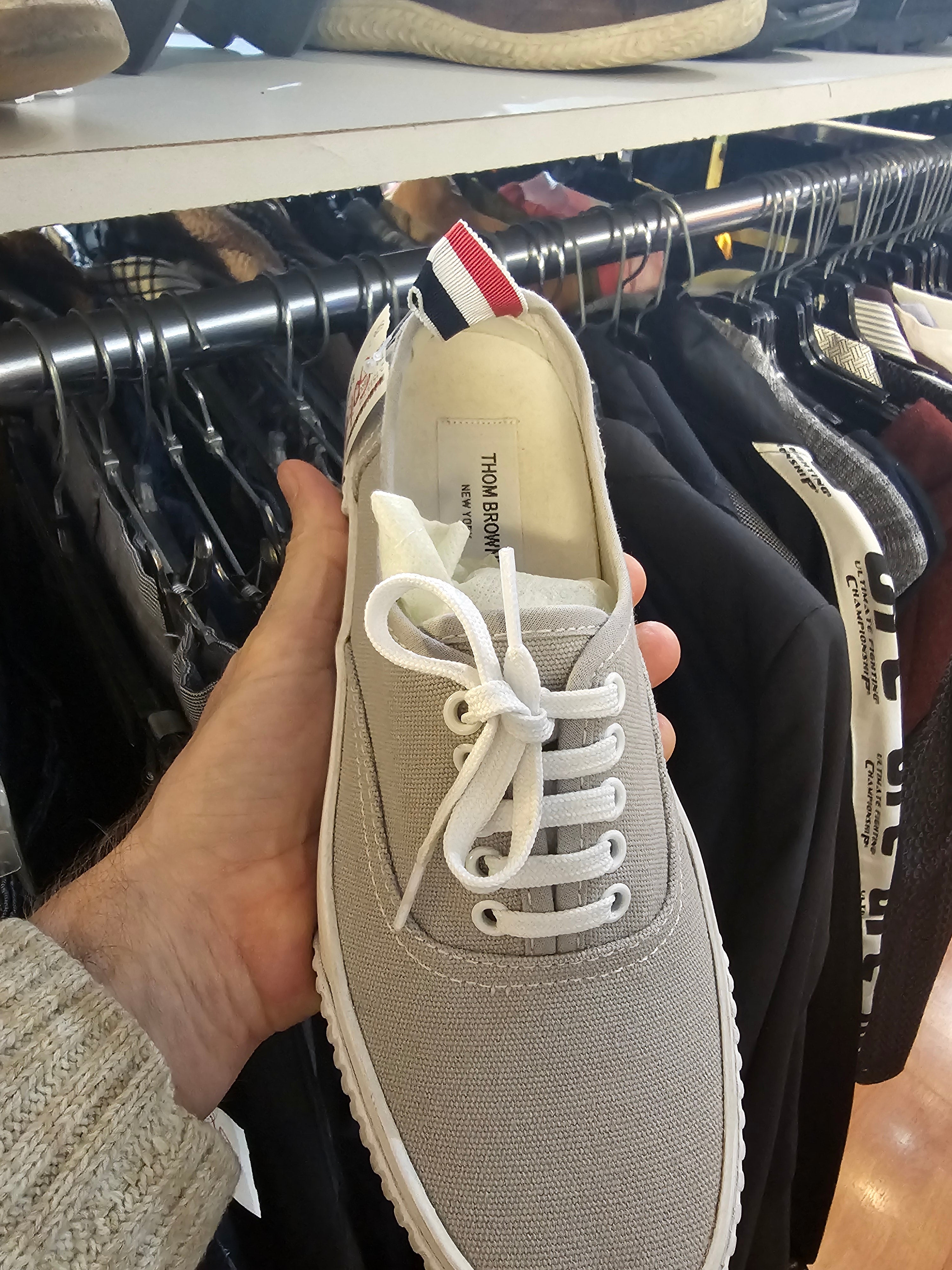 Thom Browne canvas sneakers